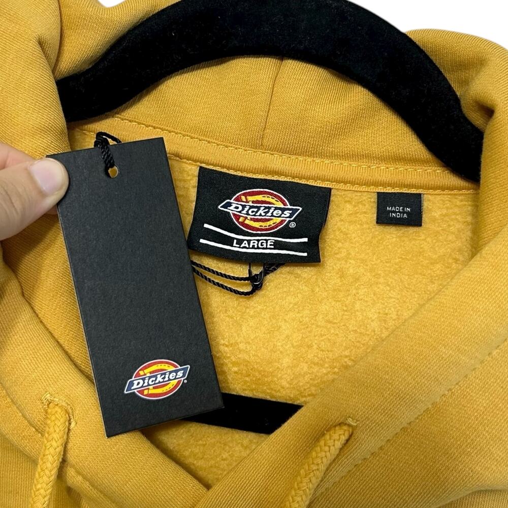 Dickies Camden Box Hoodie NWT Men's Sz L Harvest Gold Streetwear Casual Retro - Picture 3 of 7